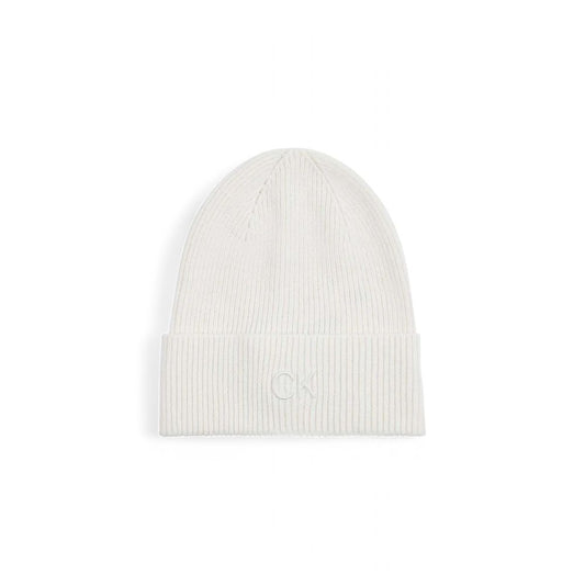 Calvin Klein White Organic Cotton Hat - MARANOS
