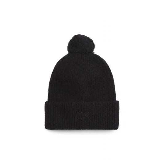 Calvin Klein Black Alpaca Leather Hat - MARANOS
