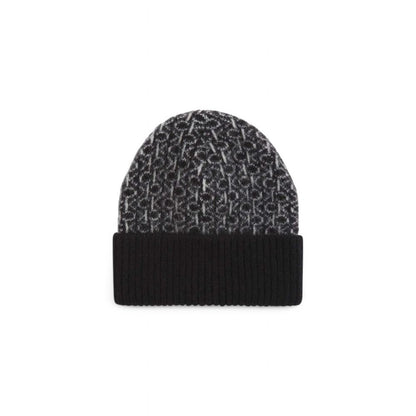 Calvin Klein Black Alpaca Leather Hat - MARANOS