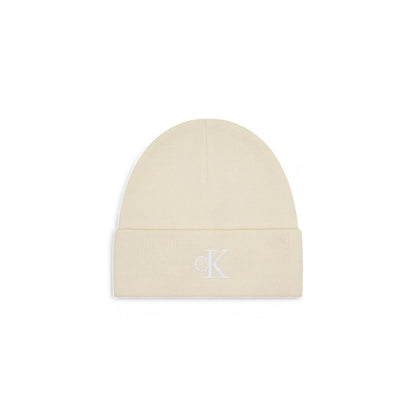 Calvin Klein Cream Recycled Polyester Hat - MARANOS