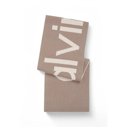 Calvin Klein Beige Wool Scarf - MARANOS