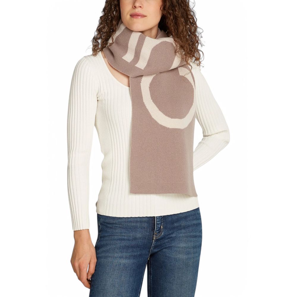 Calvin Klein Beige Wool Scarf - MARANOS