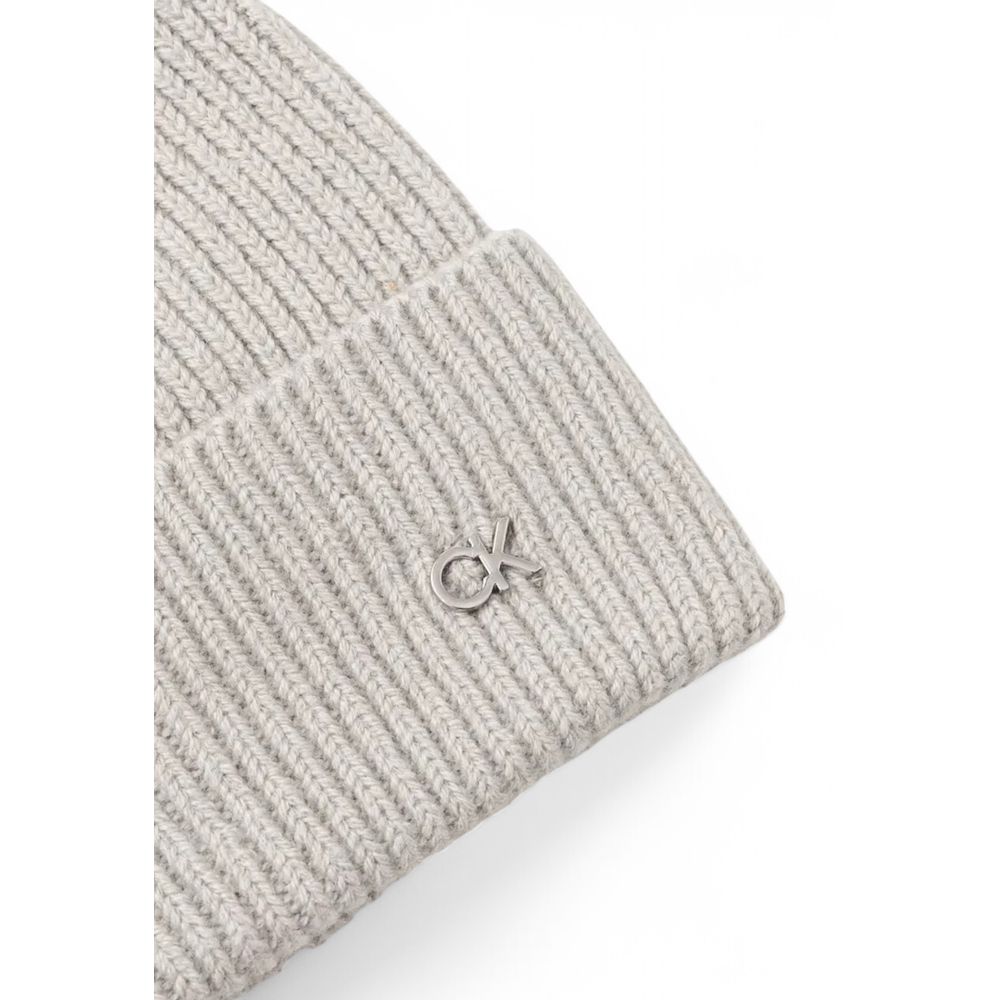 Calvin Klein Gray Wool Hat - MARANOS