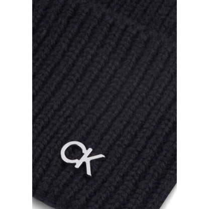 Calvin Klein Black Wool Hat - MARANOS