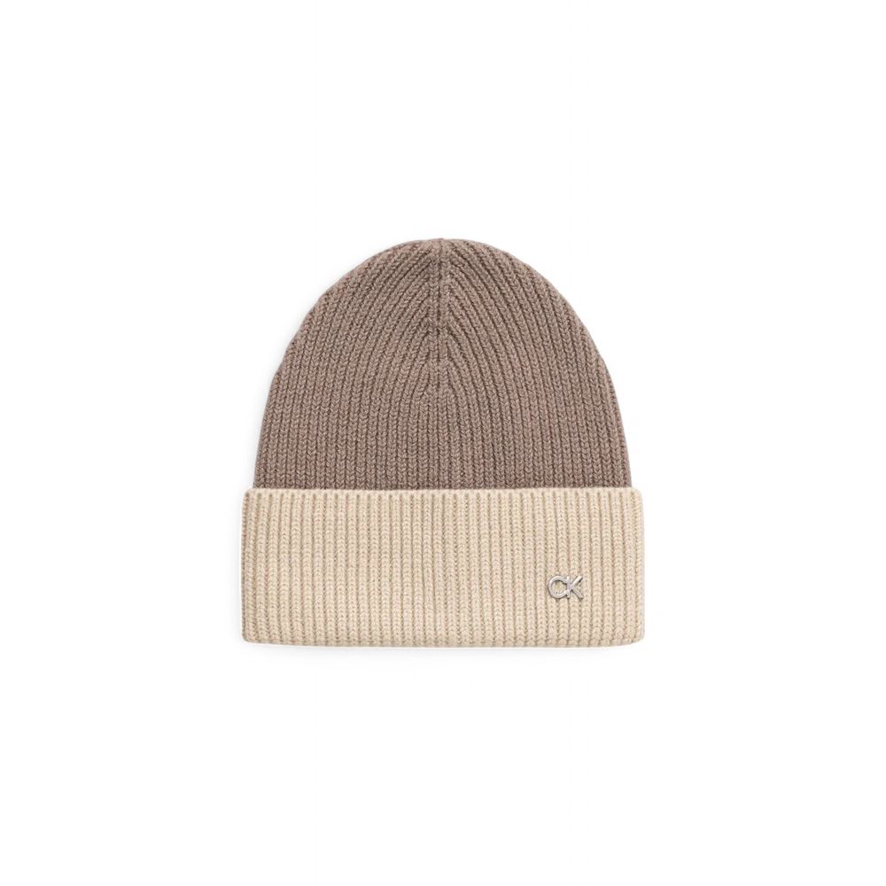 Calvin Klein Beige Wool Hat - MARANOS