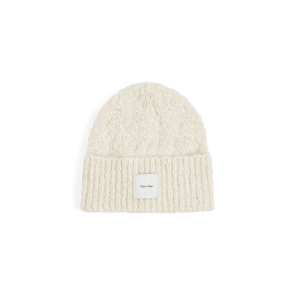 Calvin Klein White Recycled Polyester Hat - MARANOS