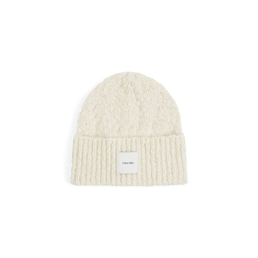Calvin Klein White Recycled Polyester Hat - MARANOS