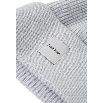 Calvin Klein Gray Cashmere Hat - MARANOS