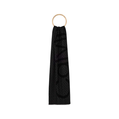 Calvin Klein Black Acrylic Scarf - MARANOS