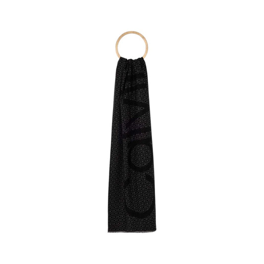 Calvin Klein Black Acrylic Scarf - MARANOS