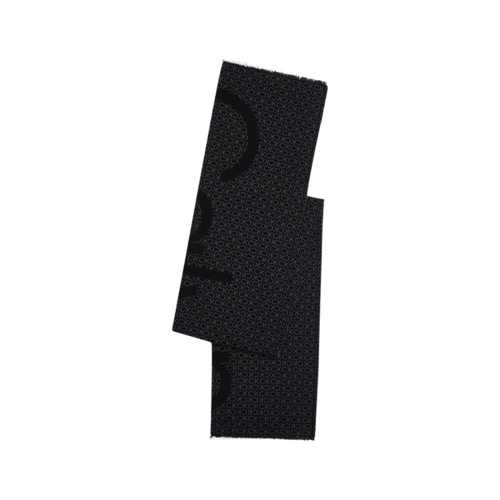 Calvin Klein Black Acrylic Scarf - MARANOS