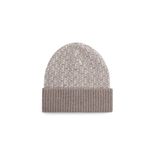 Calvin Klein Beige Alpaca Leather Hat - MARANOS
