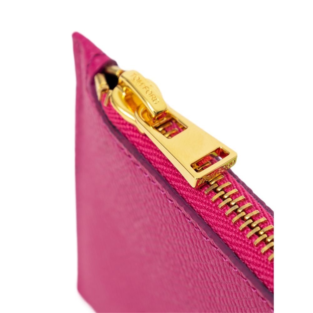 Tom Ford fuchsia leren portemonnee - MARANOS