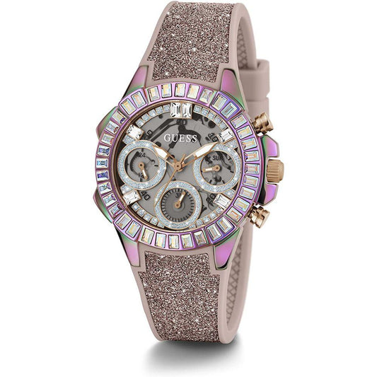Guess horloge met roze siliconen band - MARANOS