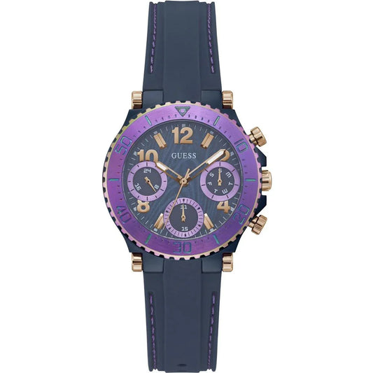 Guess horloge met blauwe siliconen band - MARANOS