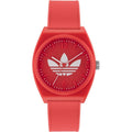 Adidas rood sporthorloge van synthetisch materiaal