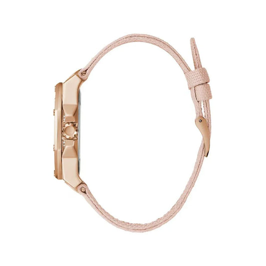 Guess horloge met roze leren band - MARANOS