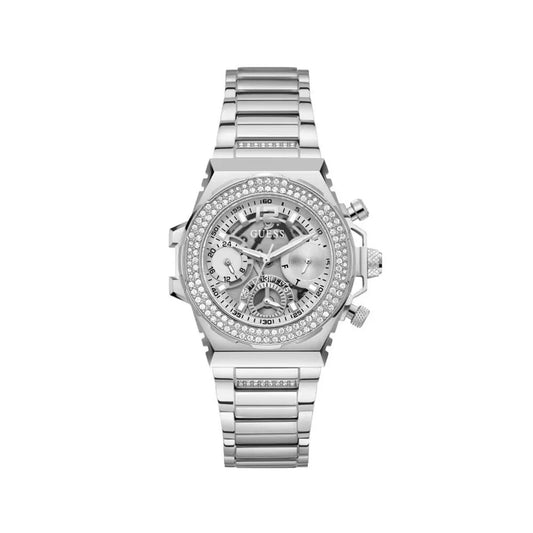 Guess horloge in grijs roestvrij staal - MARANOS