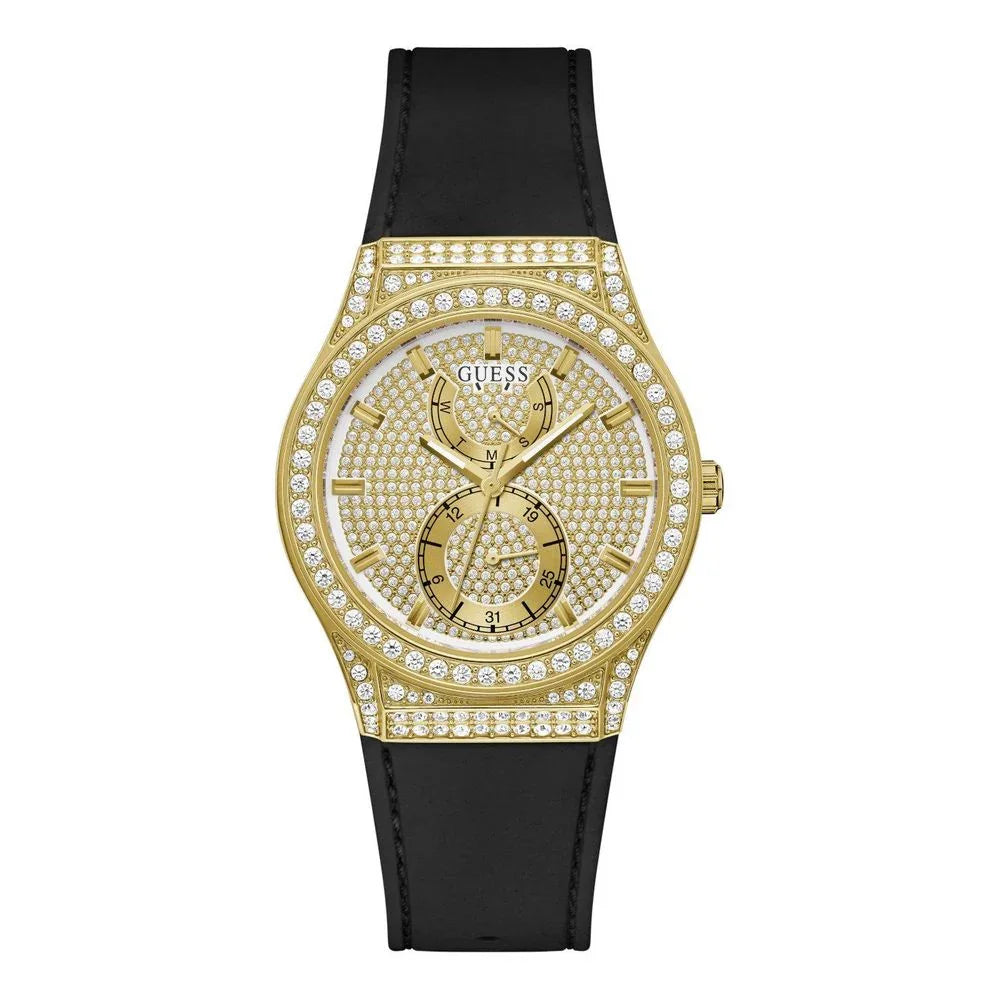 Guess horloge met zwarte siliconen band - MARANOS