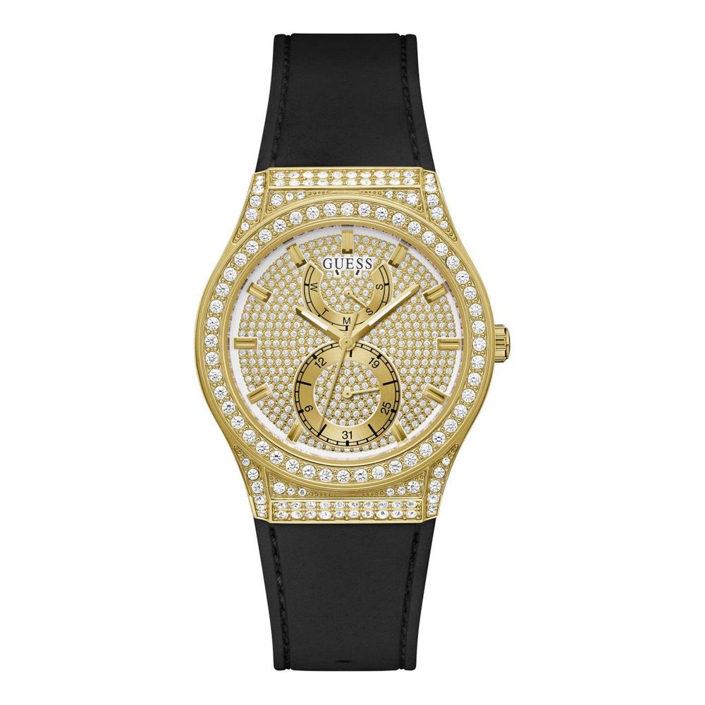 Guess horloge met zwarte siliconen band Guess