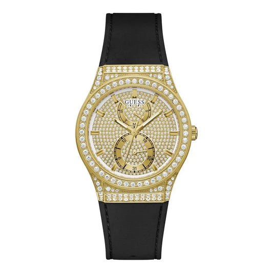Guess horloge met zwarte siliconen band - MARANOS