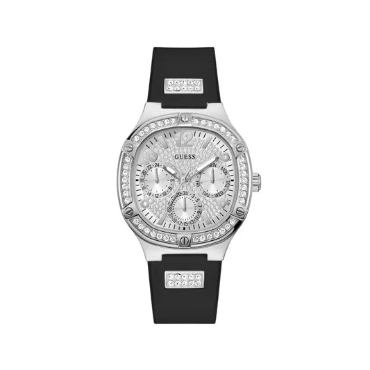 Guess horloge met zwarte siliconen band - MARANOS