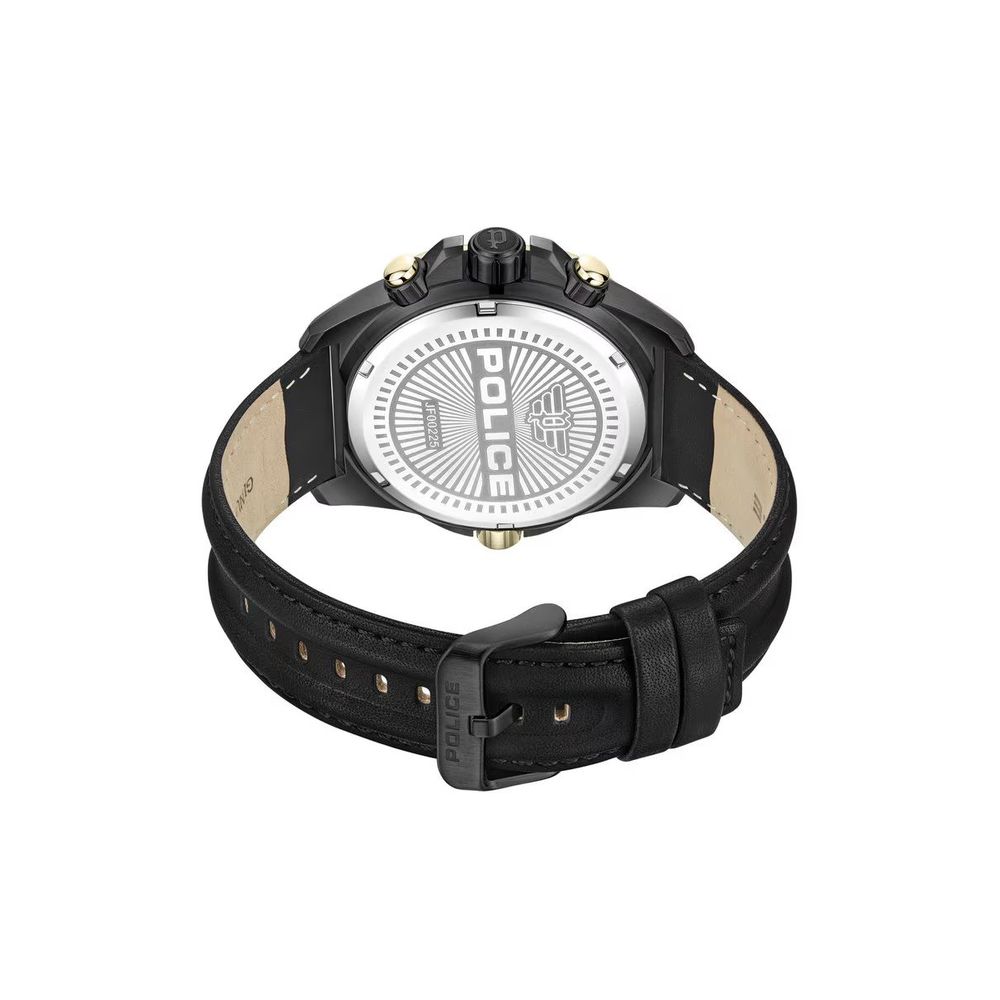 Police Black Artificial Leather Watch Police