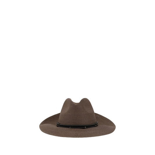 Brunello Cucinelli Fedora in hemp and techno cotton - MARANOS