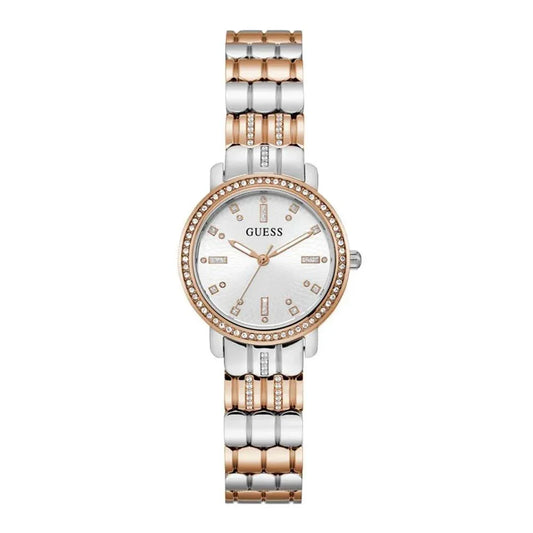 Guess horloge met roze stalen band - MARANOS