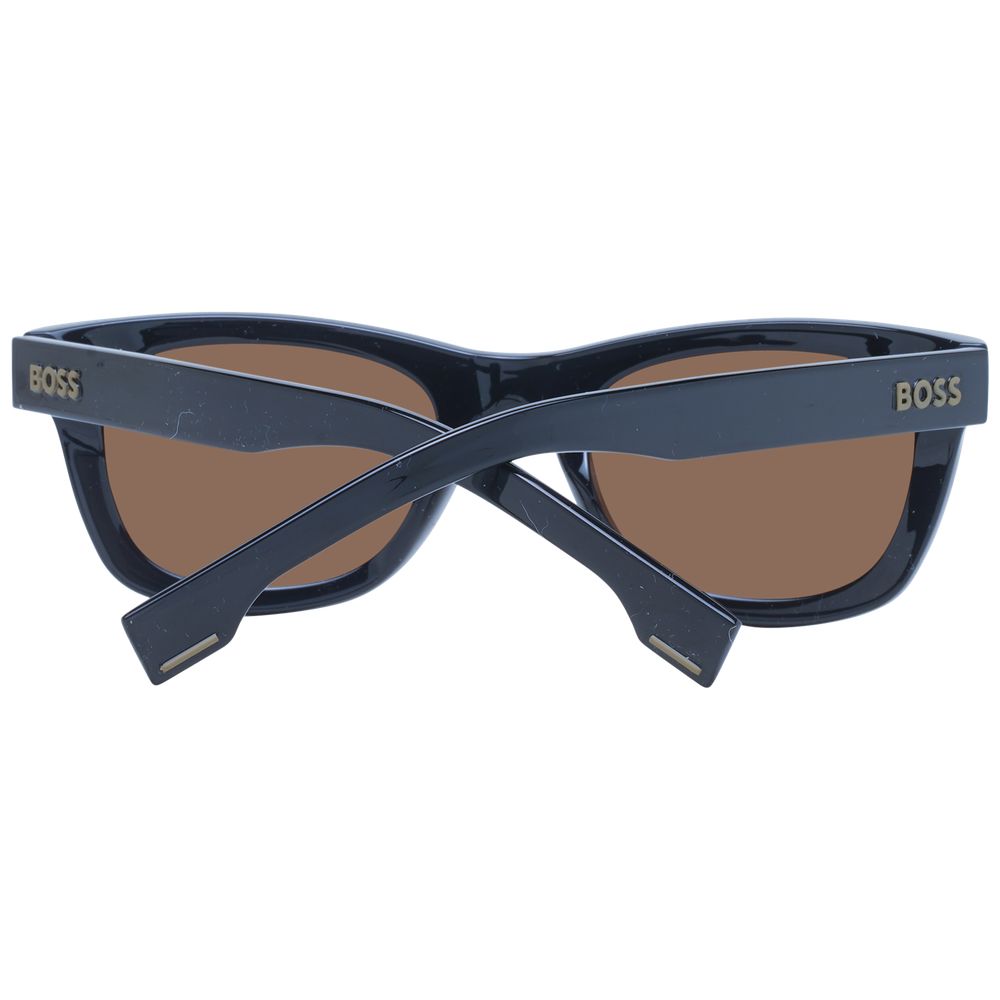Hugo Boss zwarte rechthoekige zonnebril Hugo Boss