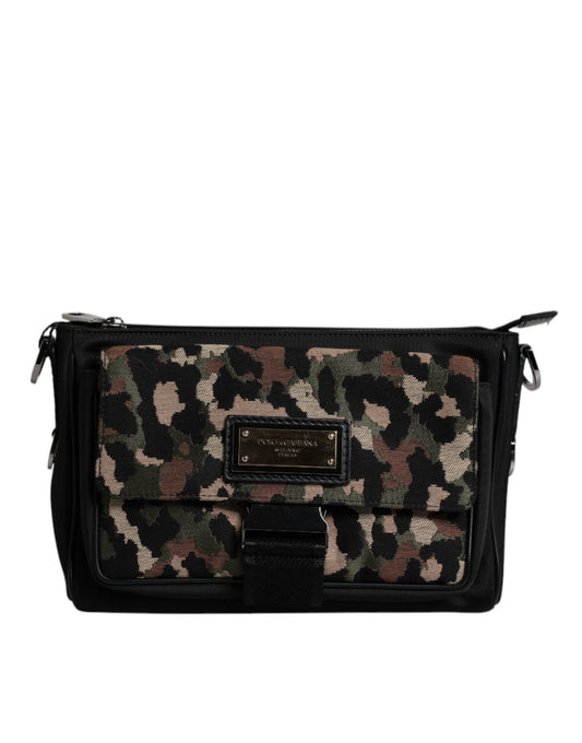 Dolce & Gabbana Multicolor Leopard Jacquard crossbody Tas