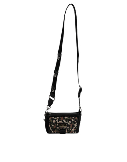 Dolce & Gabbana Multicolor Leopard Jacquard crossbody Tas