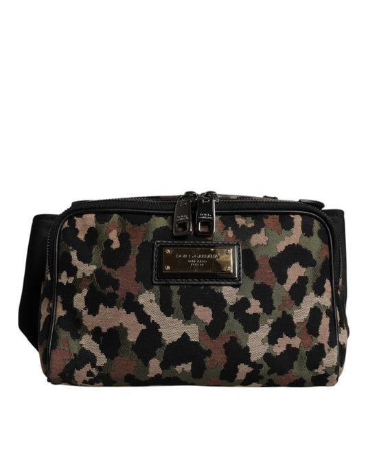 Dolce & Gabbana Multicolor Leopard DG logo Riem Waist Fanny Pack Tas