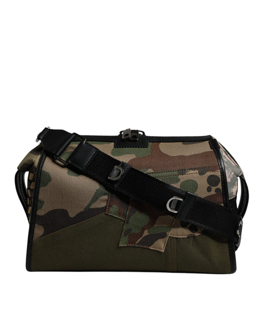 Dolce & Gabbana Multicolor Camouflage Patchwork crossbody Tas