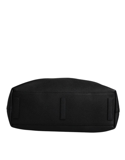 Dolce & Gabbana Zwart Leren Hand Schouder Duffle Tas