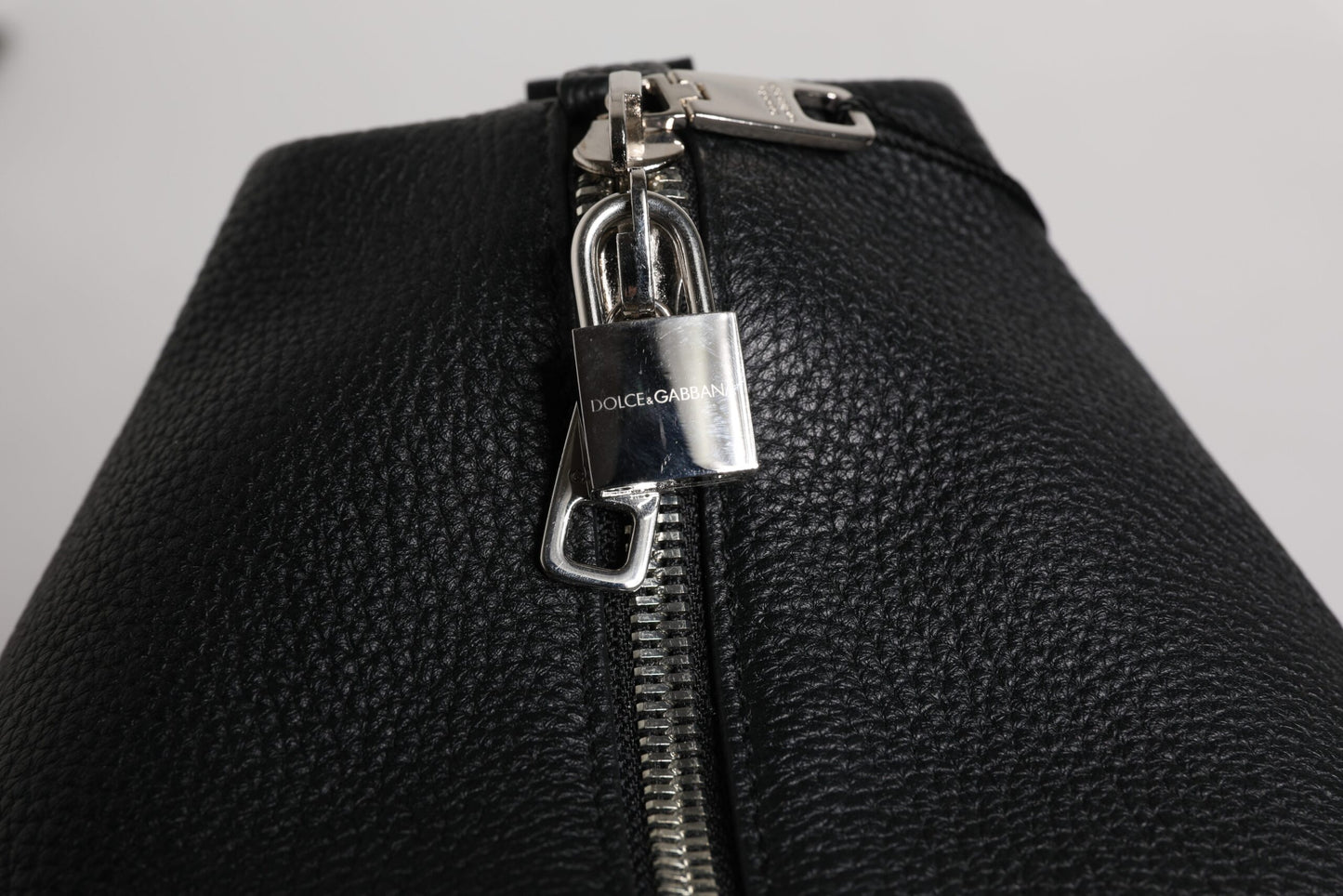 Dolce & Gabbana Zwart Leren Hand Schouder Duffle Tas