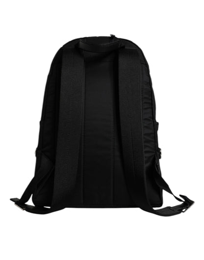 Dolce &amp; Gabbana Black Nylon #DGFAMILY Embellished Backpack VULCANO Bag