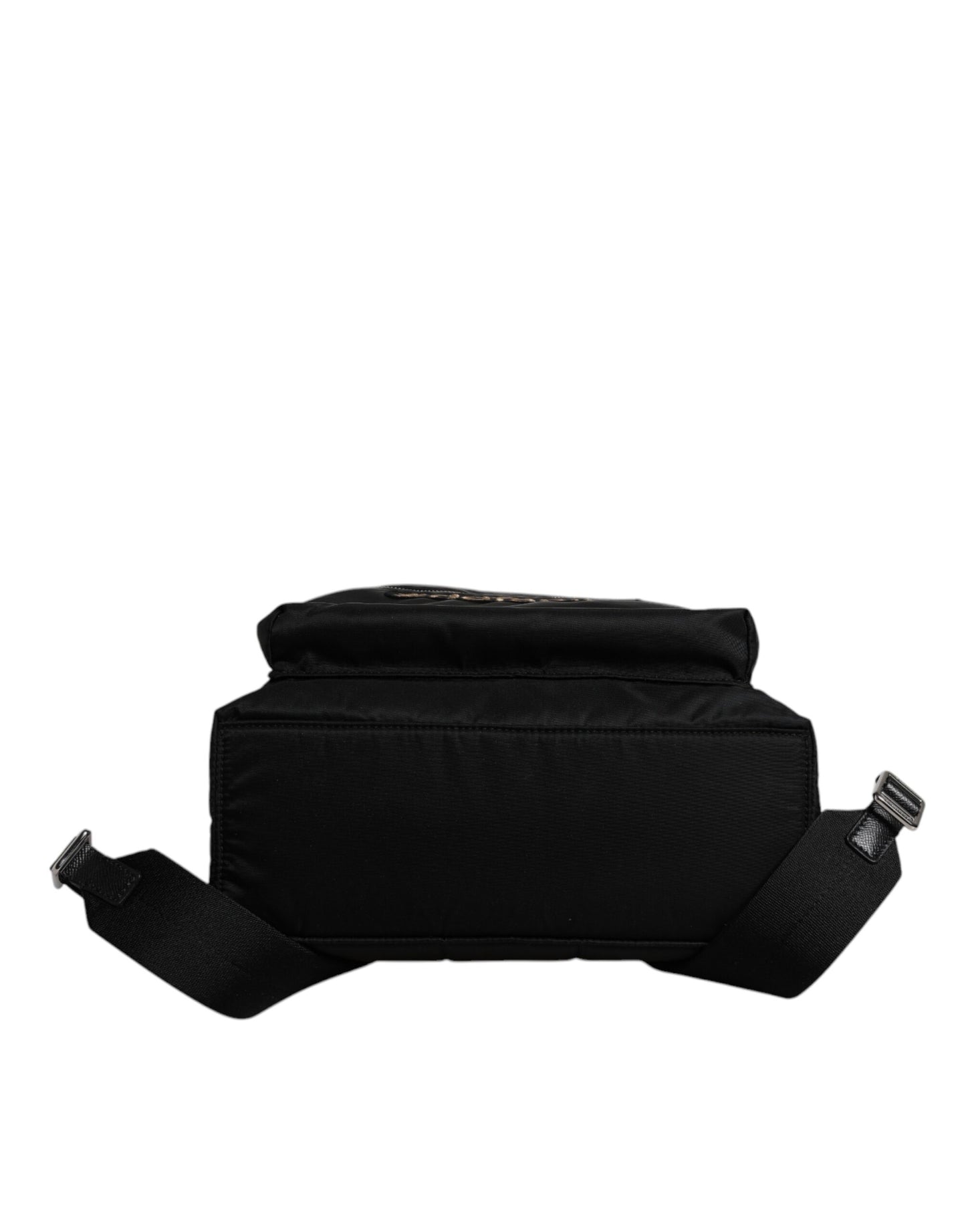 Dolce &amp; Gabbana Black Nylon #DGFAMILY Embellished Backpack VULCANO Bag