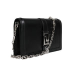 Versace Zwart Leren Ketting Schouder/crossbody Tas - MARANOS