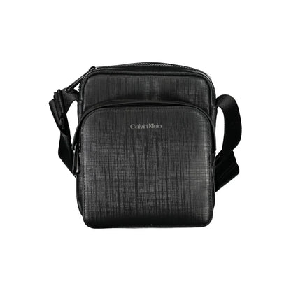 Calvin Klein Zwarte Polyester Heren Schoudertas met Contrasterende Details - MARANOS