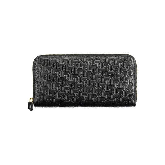 Ralph Lauren Zwart Leren Portemonnee Ralph Lauren