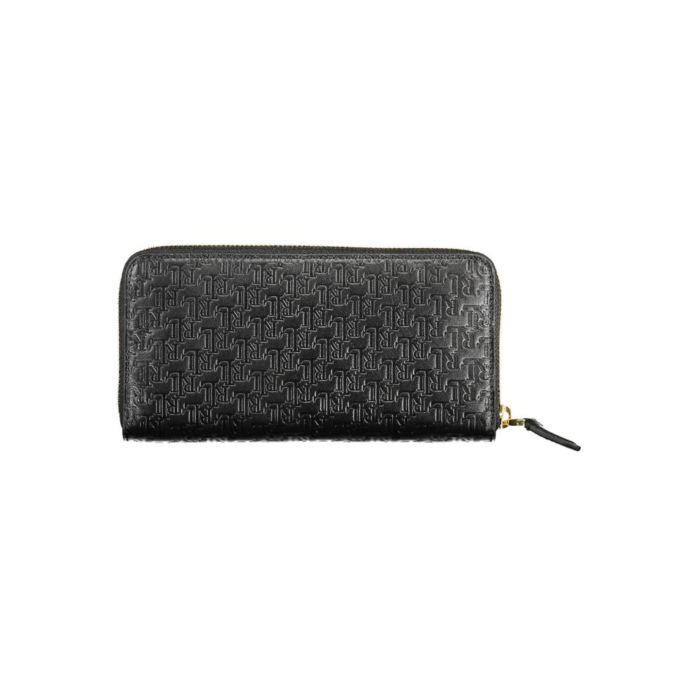 Ralph Lauren Zwart Leren Portemonnee Ralph Lauren