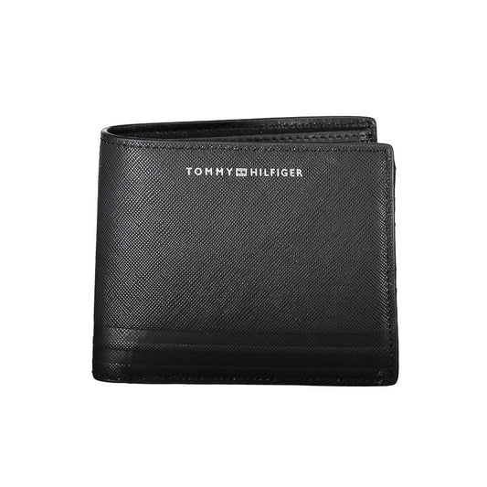 Tommy Hilfiger zwarte leren herenportemonnee - MARANOS