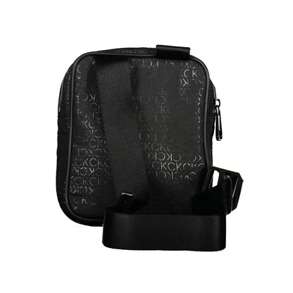 Calvin Klein Zwarte Urban Polyester Heren Schoudertas met Contrasterende Details - MARANOS