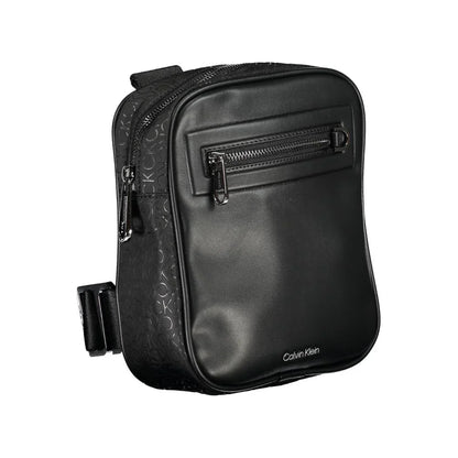 Calvin Klein Zwarte Urban Polyester Heren Schoudertas met Contrasterende Details - MARANOS