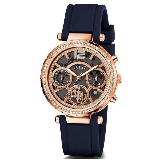 Guess horloge met blauwe siliconen band - MARANOS