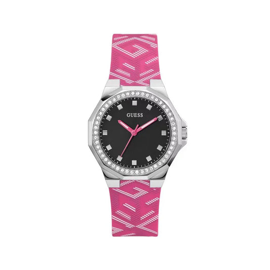 Guess horloge met roze siliconen band - MARANOS