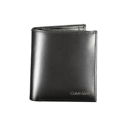 Calvin Klein portemonnee in zwart leer met RFID-block en logo - MARANOS