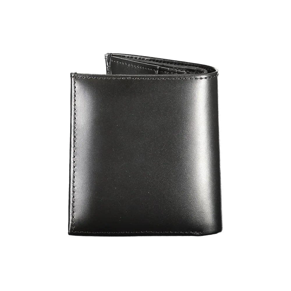 Calvin Klein portemonnee in zwart leer met RFID-block en logo - MARANOS