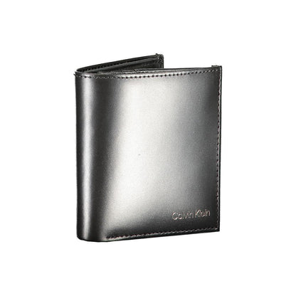 Calvin Klein portemonnee in zwart leer met RFID-block en logo - MARANOS